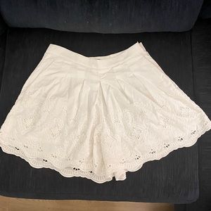 J. Crew White Eyelet Skort, Size 2